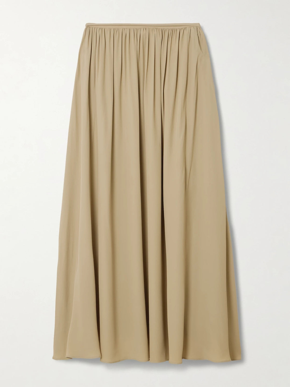 Elba Tie-detailed Crepe De Chine Maxi Skirt