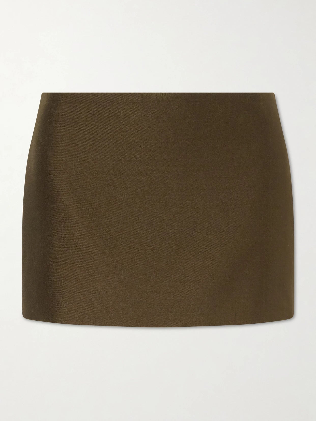 Jett Wool And Silk-blend Cady Mini Skirt