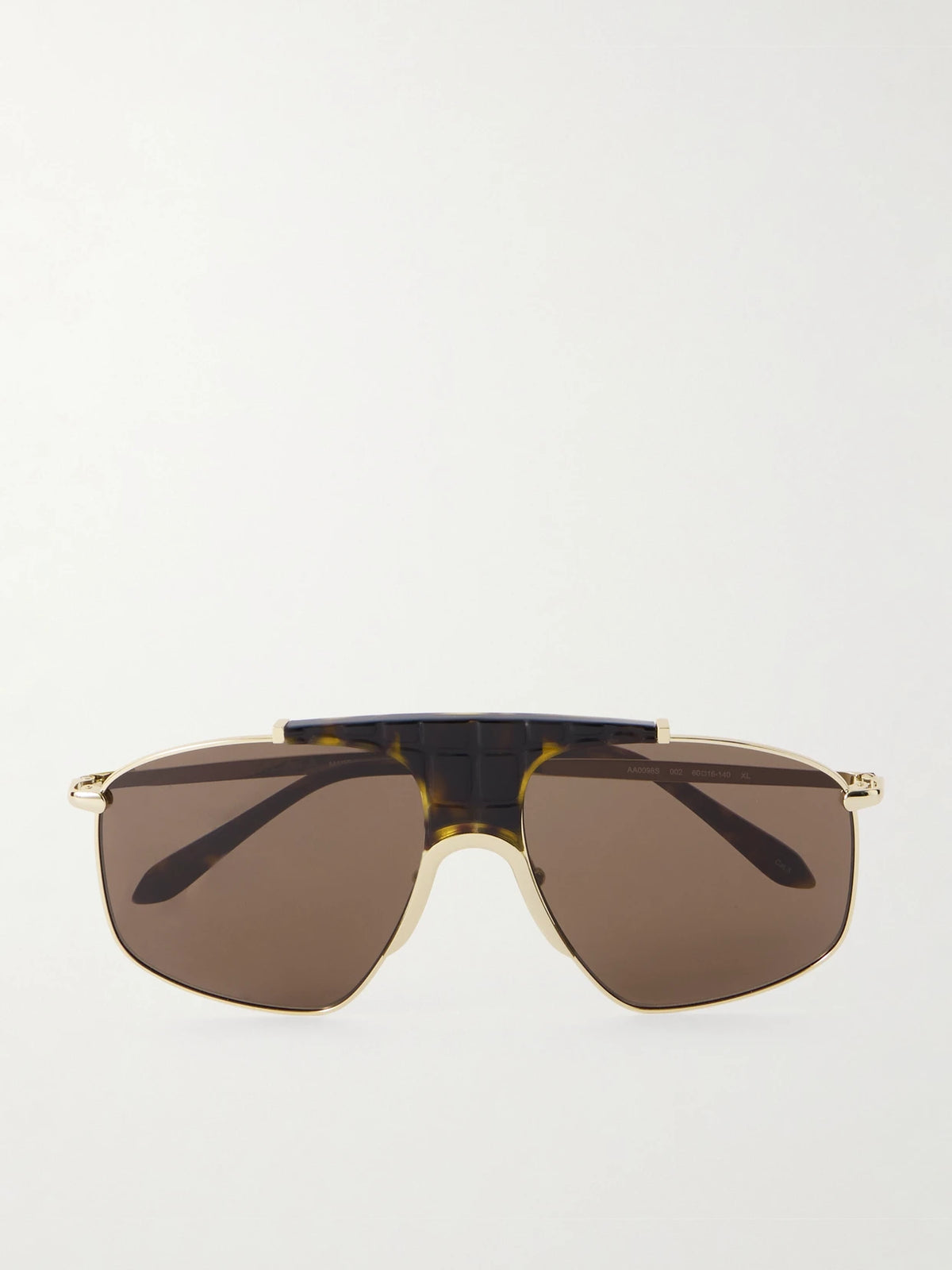 Alaïa Aviator-style Gold-tone And Tortoiseshell Acetate Sunglasses