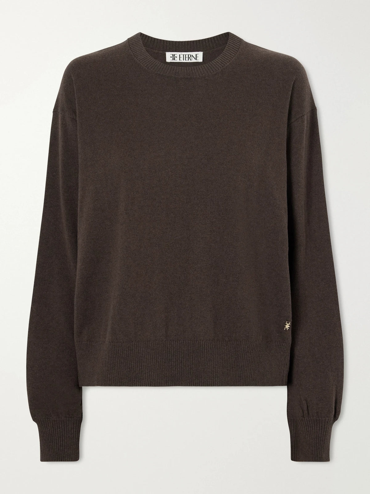 ÉTERNE Cotton And Cashmere-blend Sweater