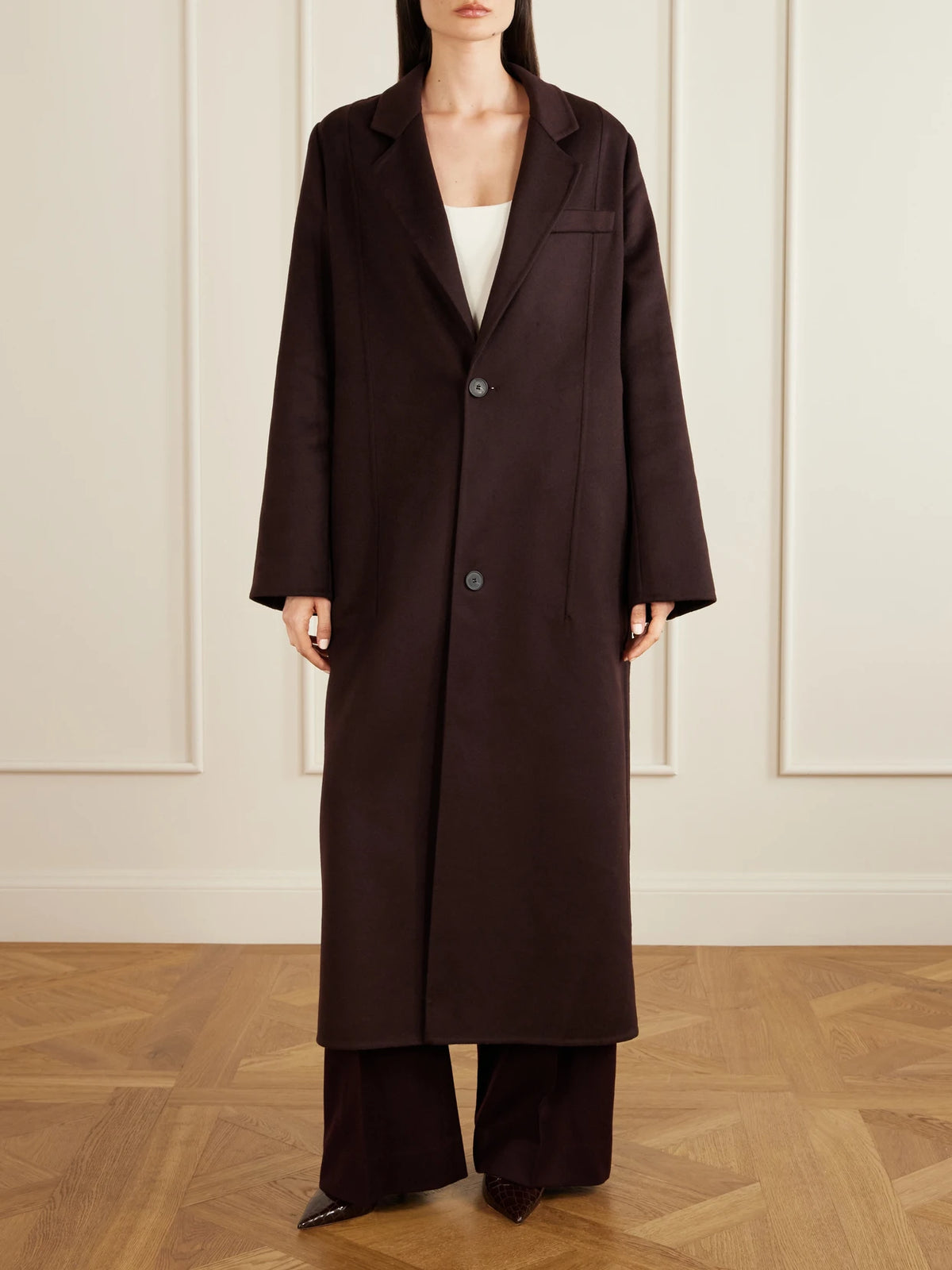 Wool-blend Coat
