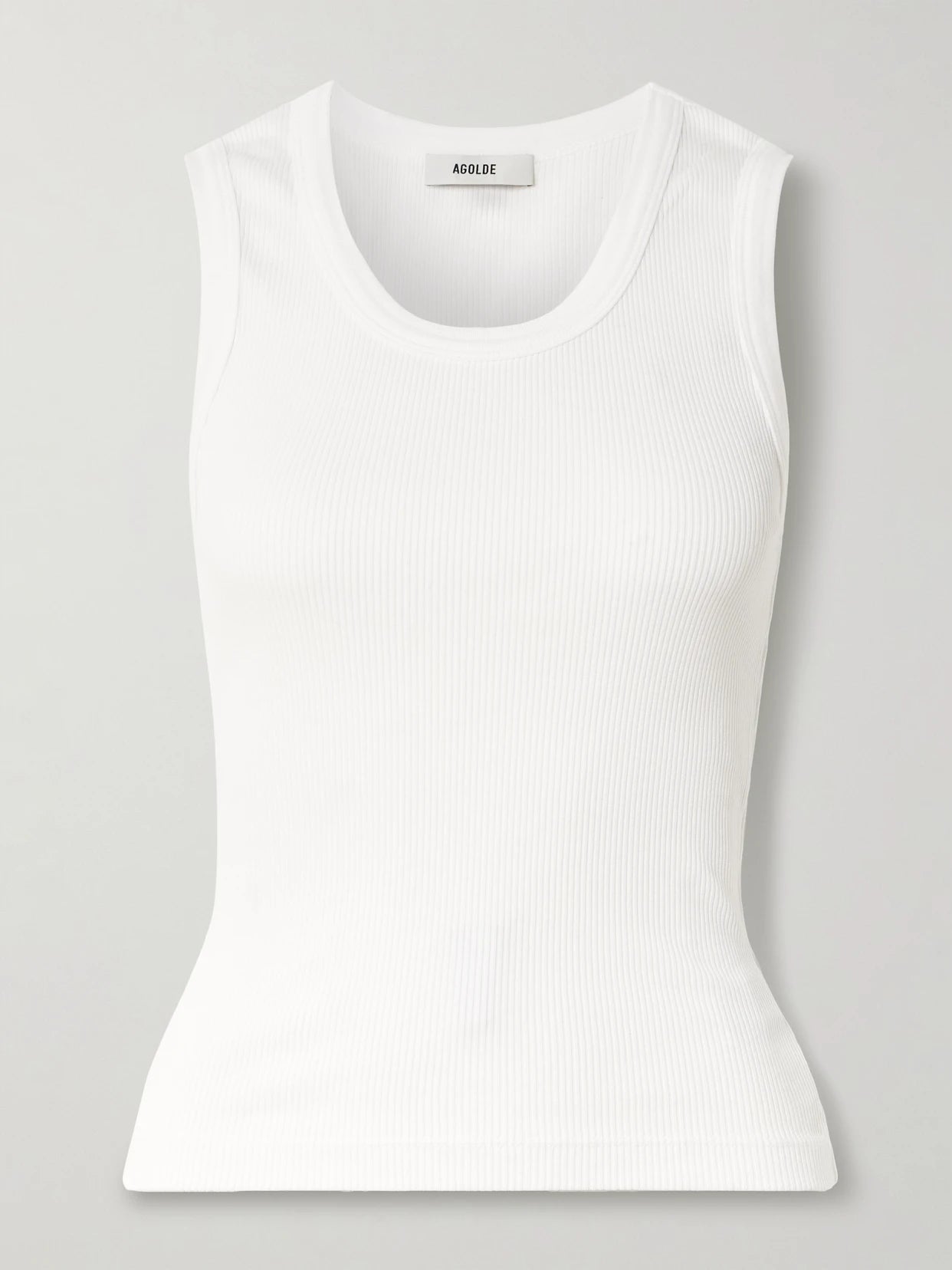 Poppy Ribbed Stretch Organic Cotton And Lyocell-blend Jersey Tank