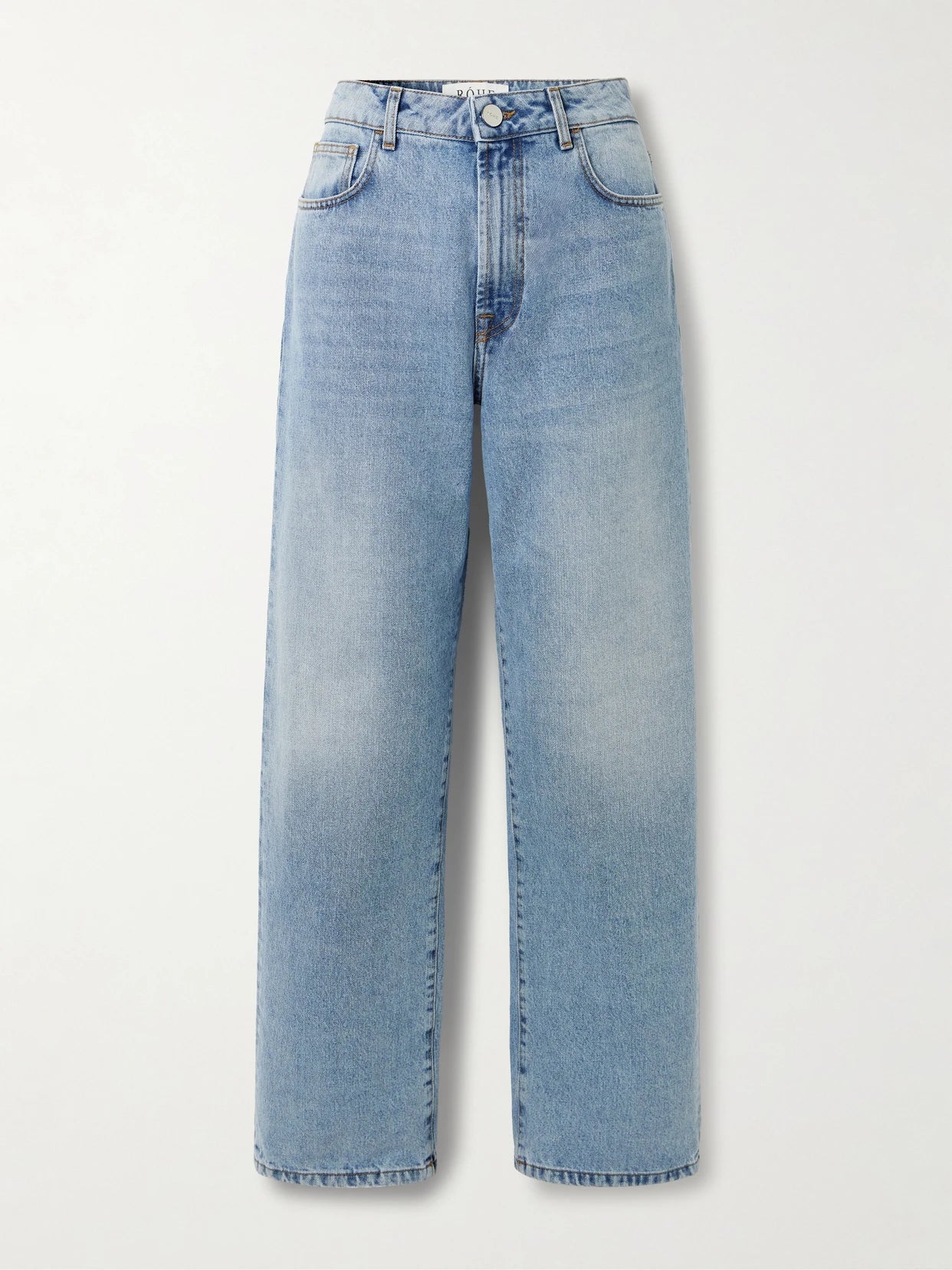 Image of Jeans. Product name - Signature Baggy Boyfriend Jeans in Mid denim colour by brand - RÓHE