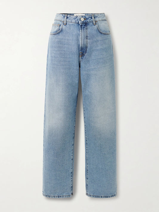 Image of Jeans. Product name - Signature Baggy Boyfriend Jeans in Mid denim colour by brand - RÓHE