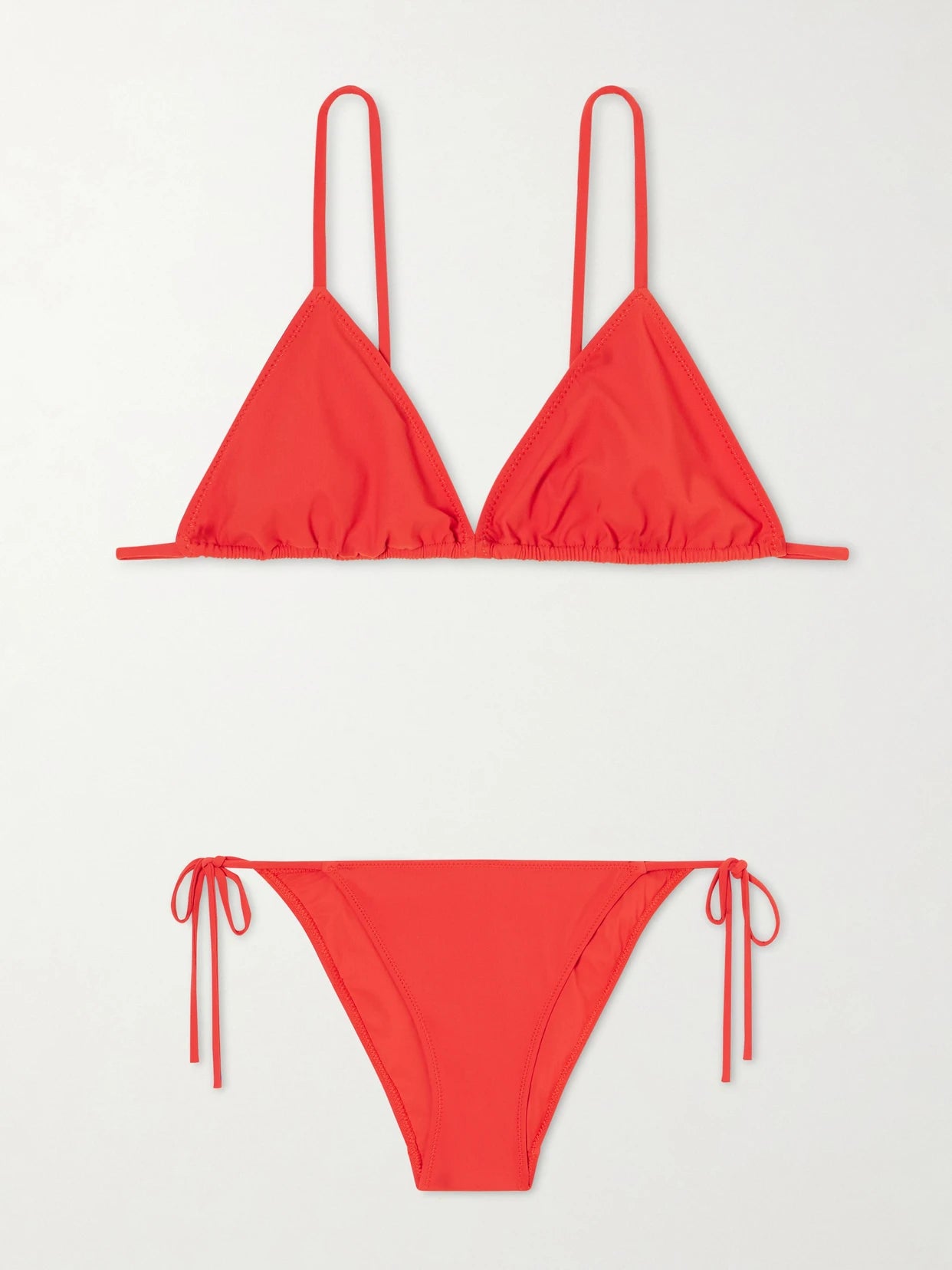 Image of Swimwear. Product name - Venti Triangle Halterneck Bikini in Red colour by brand - Lido