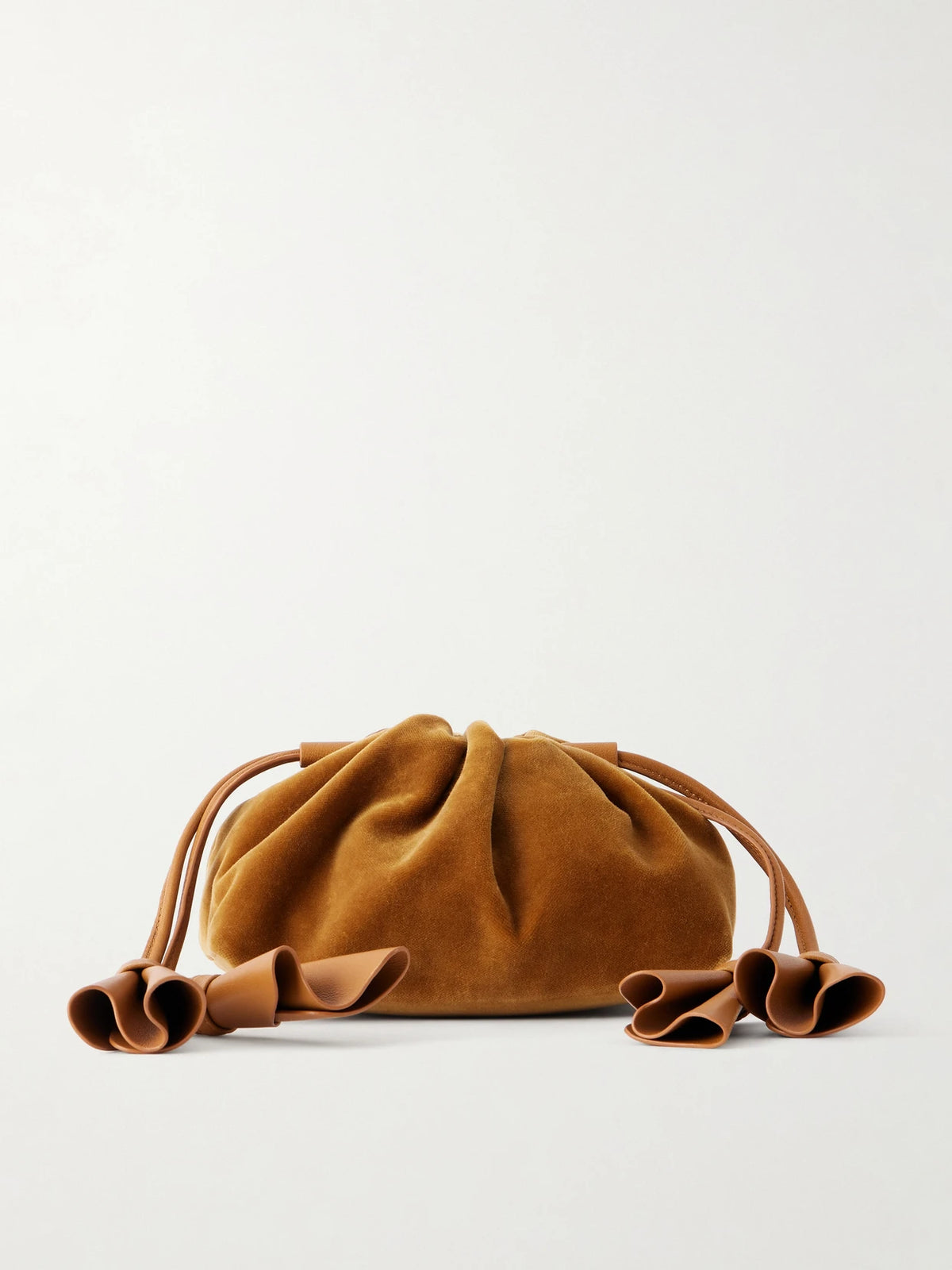 Zimmermann Cloud 91 Small Leather-trimmed Velvet Clutch