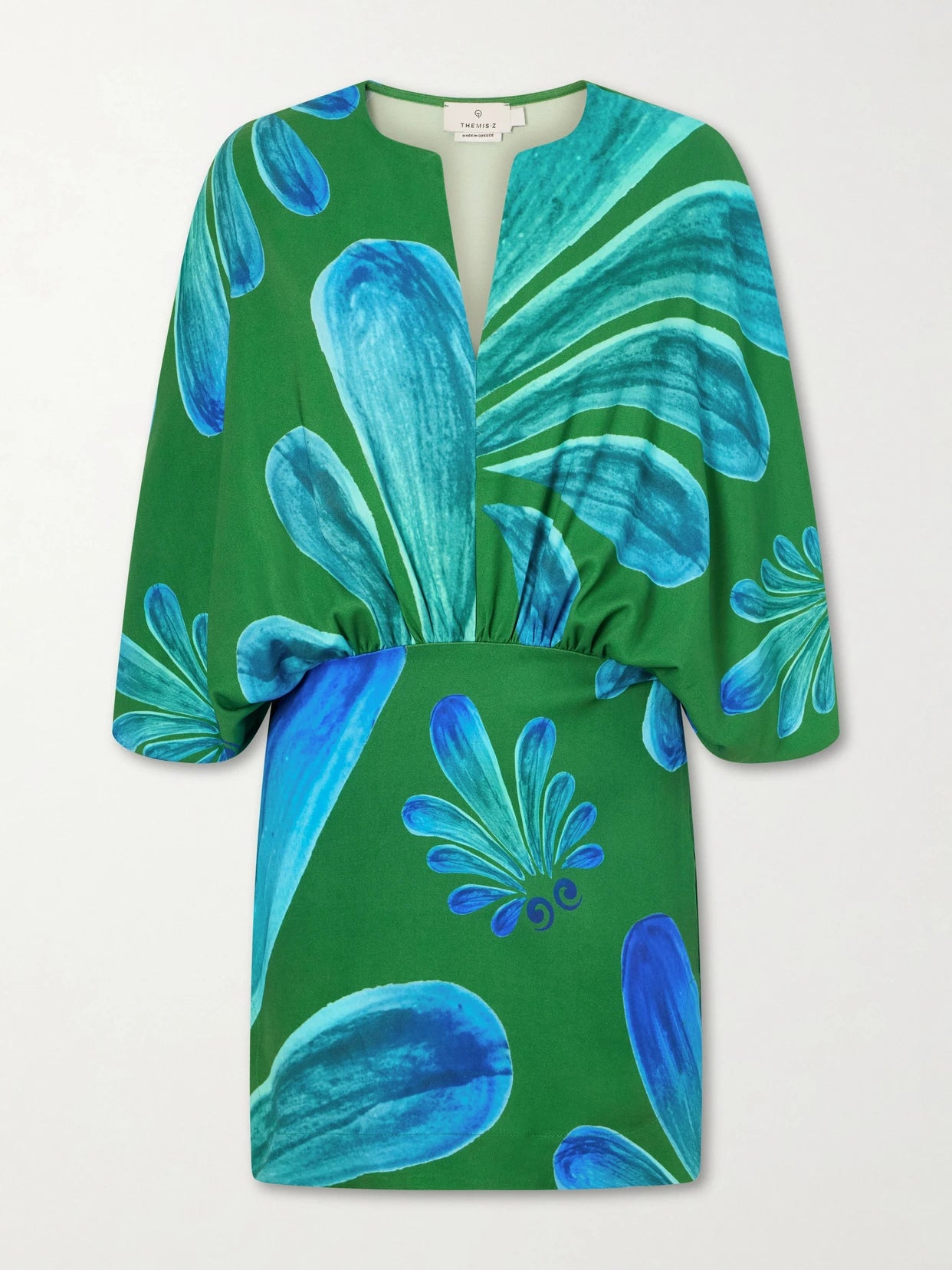 Alcmene Printed Satin Mini Dress