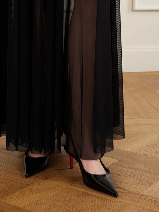 Miss Z 60 Patent-leather Slingback Pumps