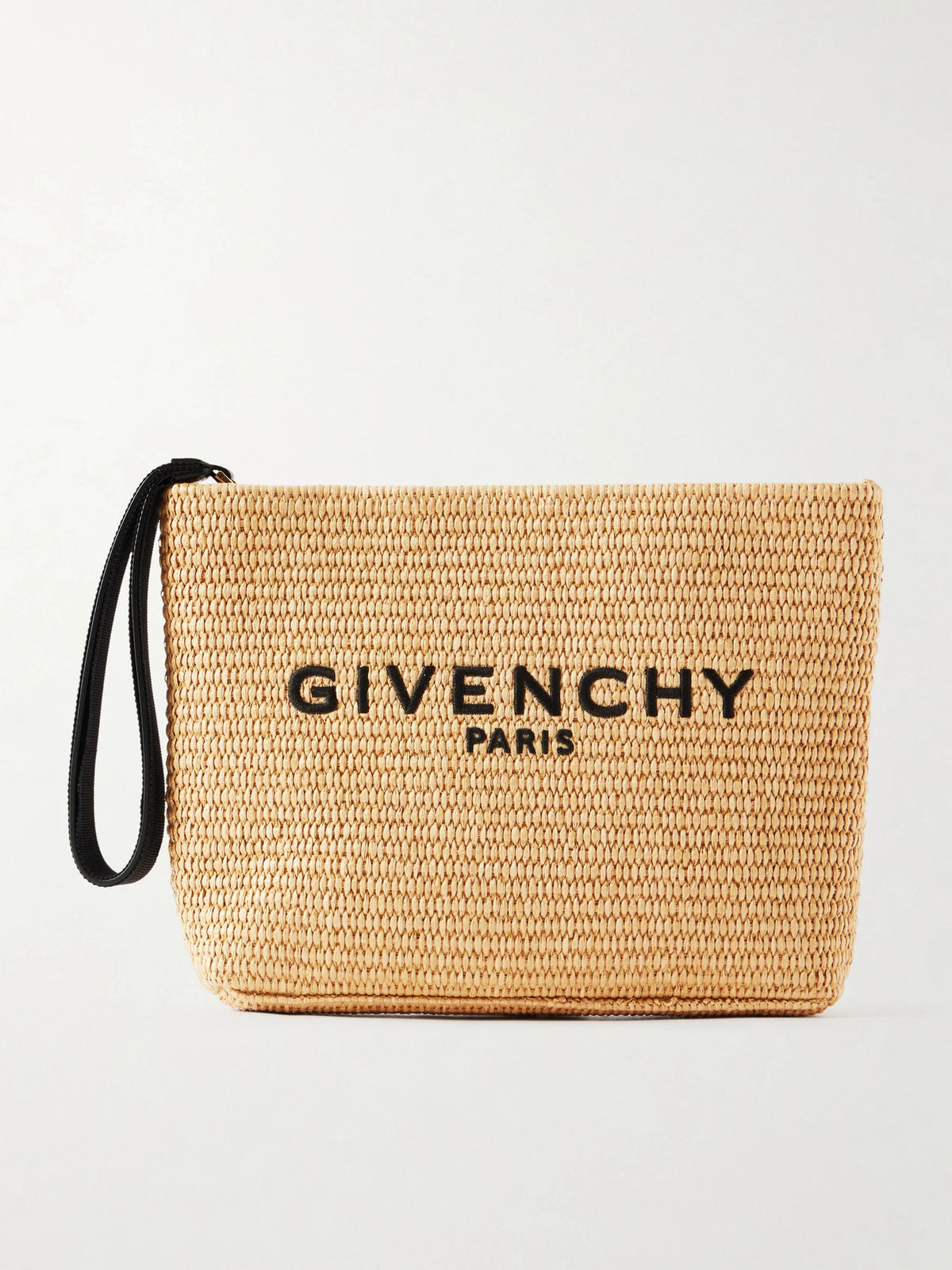 Logo Raffia Clutch