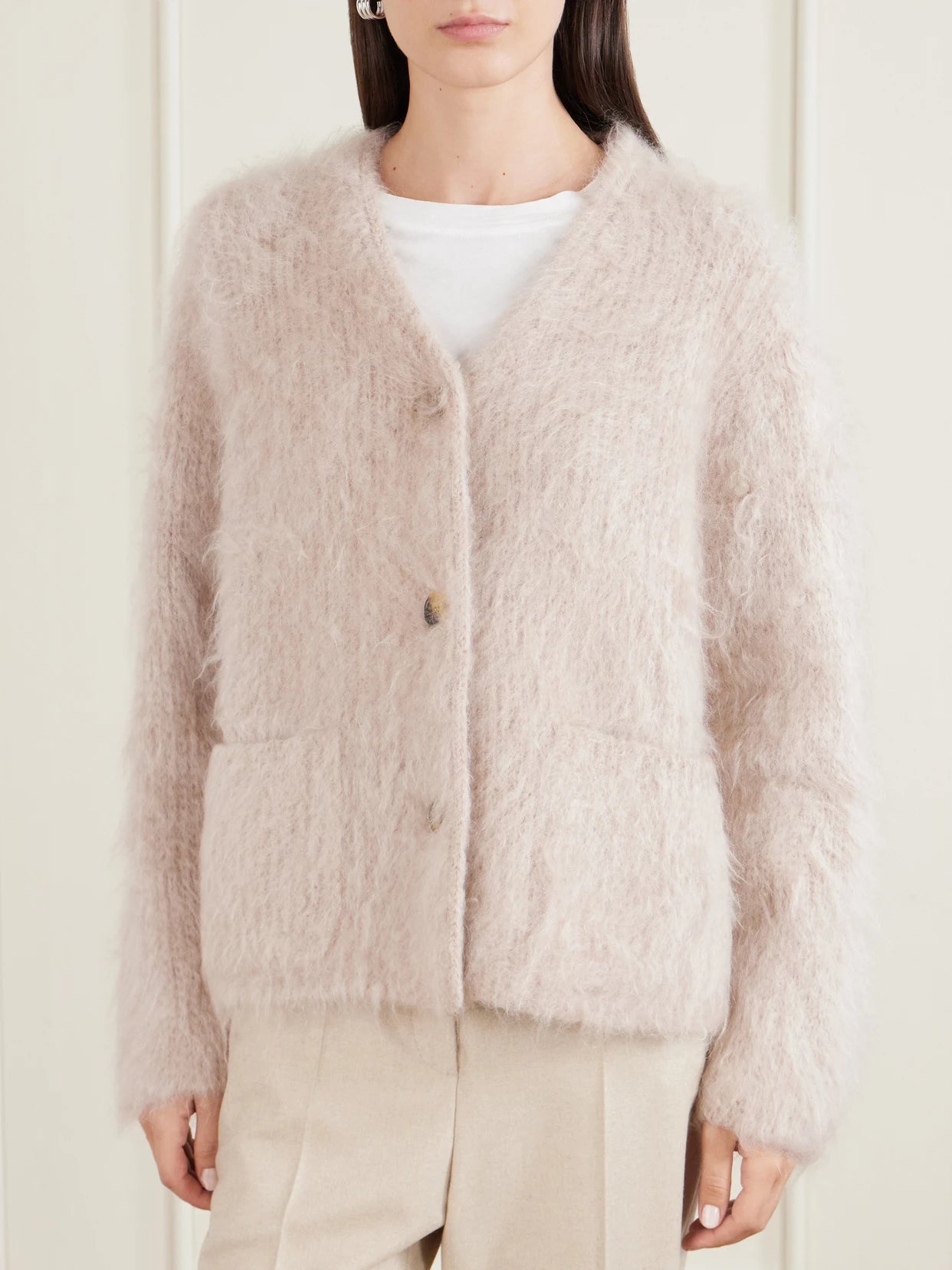 Cherry Hill Mohair And Cashmere-blend Cardigan