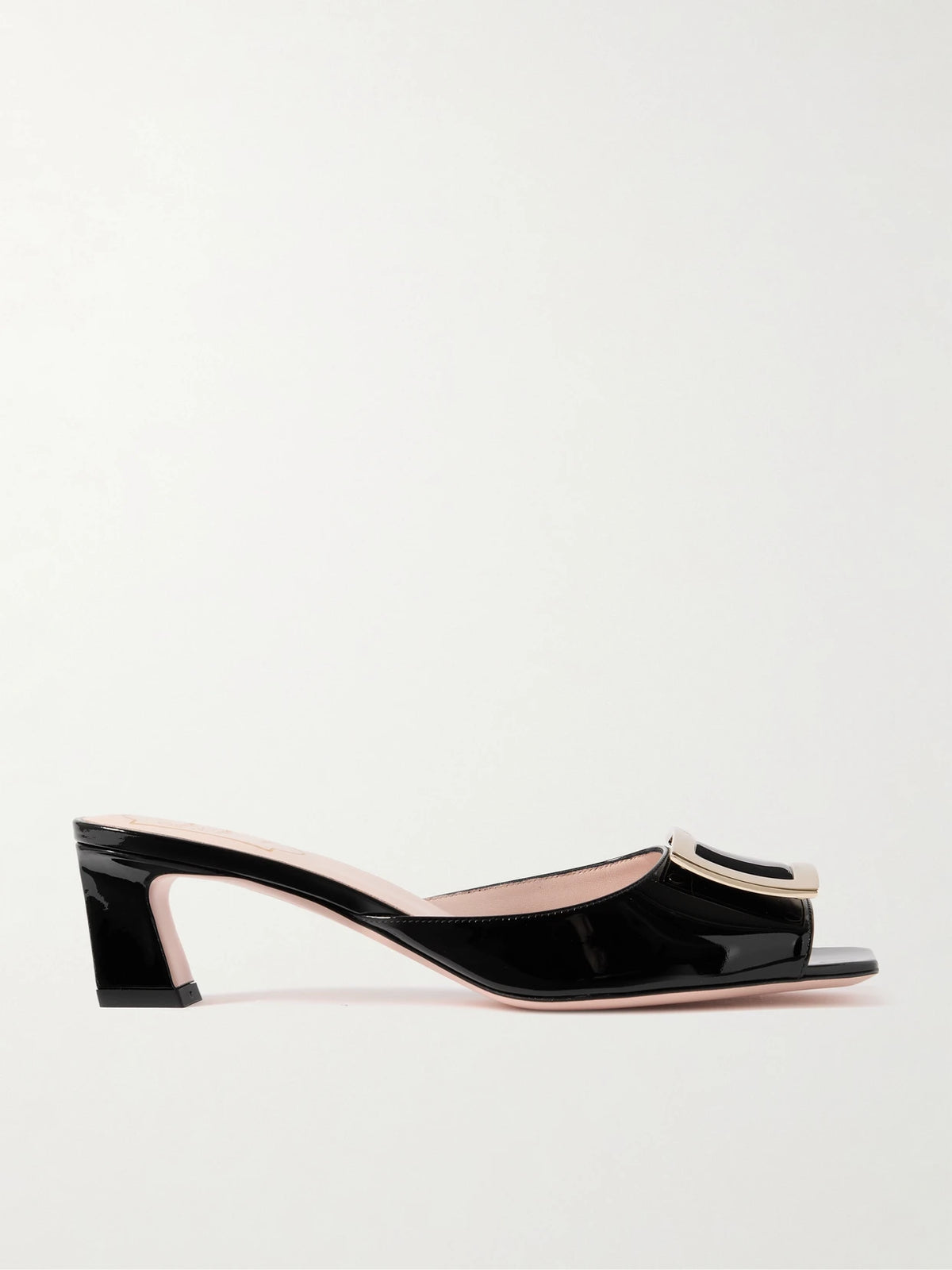 Trompette 45 Embellished Patent-leather Mules