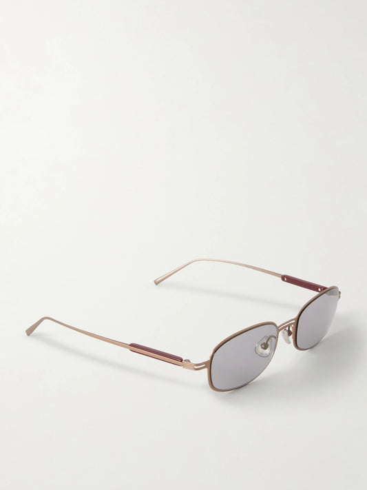 Square-frame Titanium Sunglasses