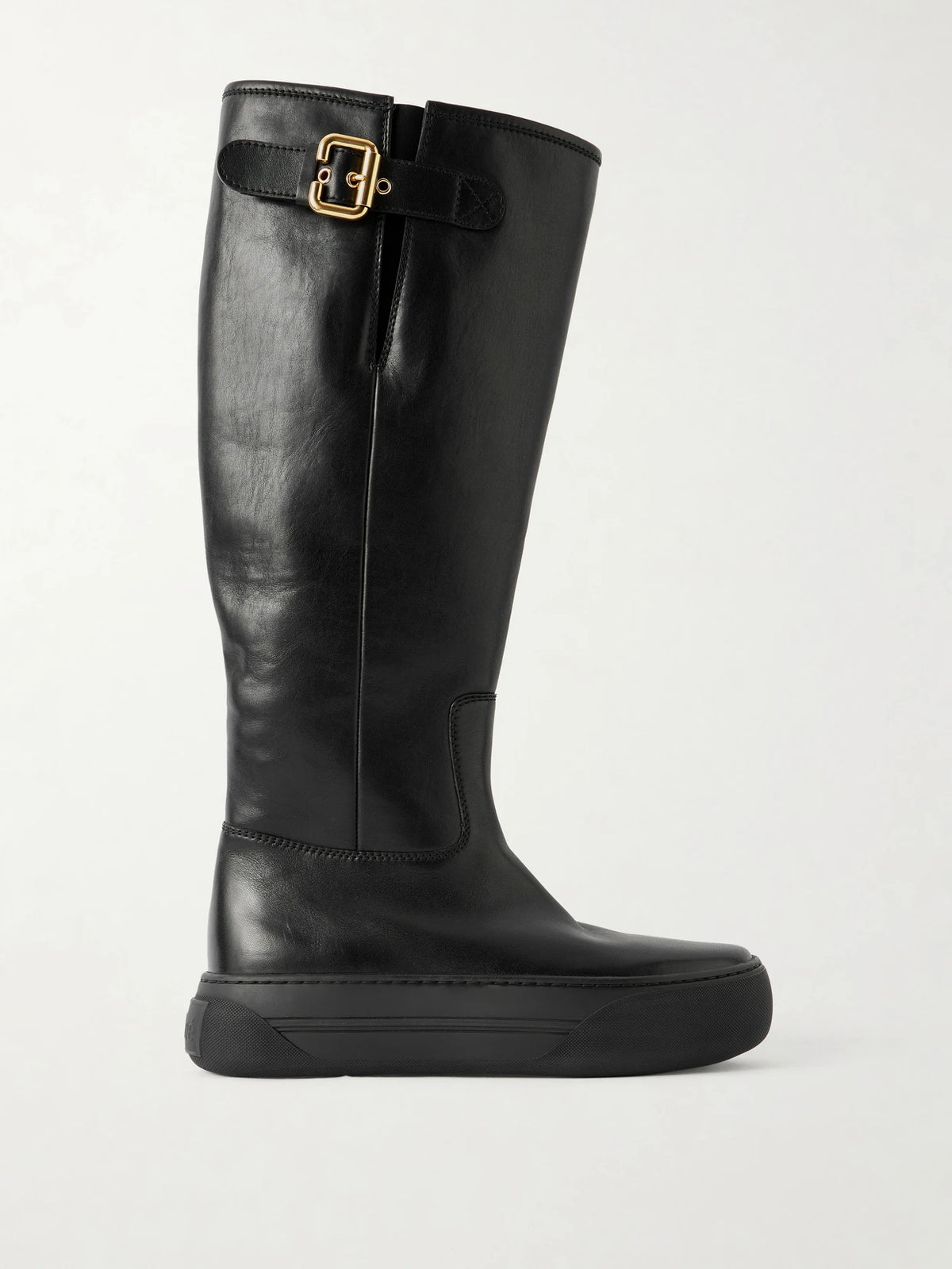 Delia Leather Knee Boots