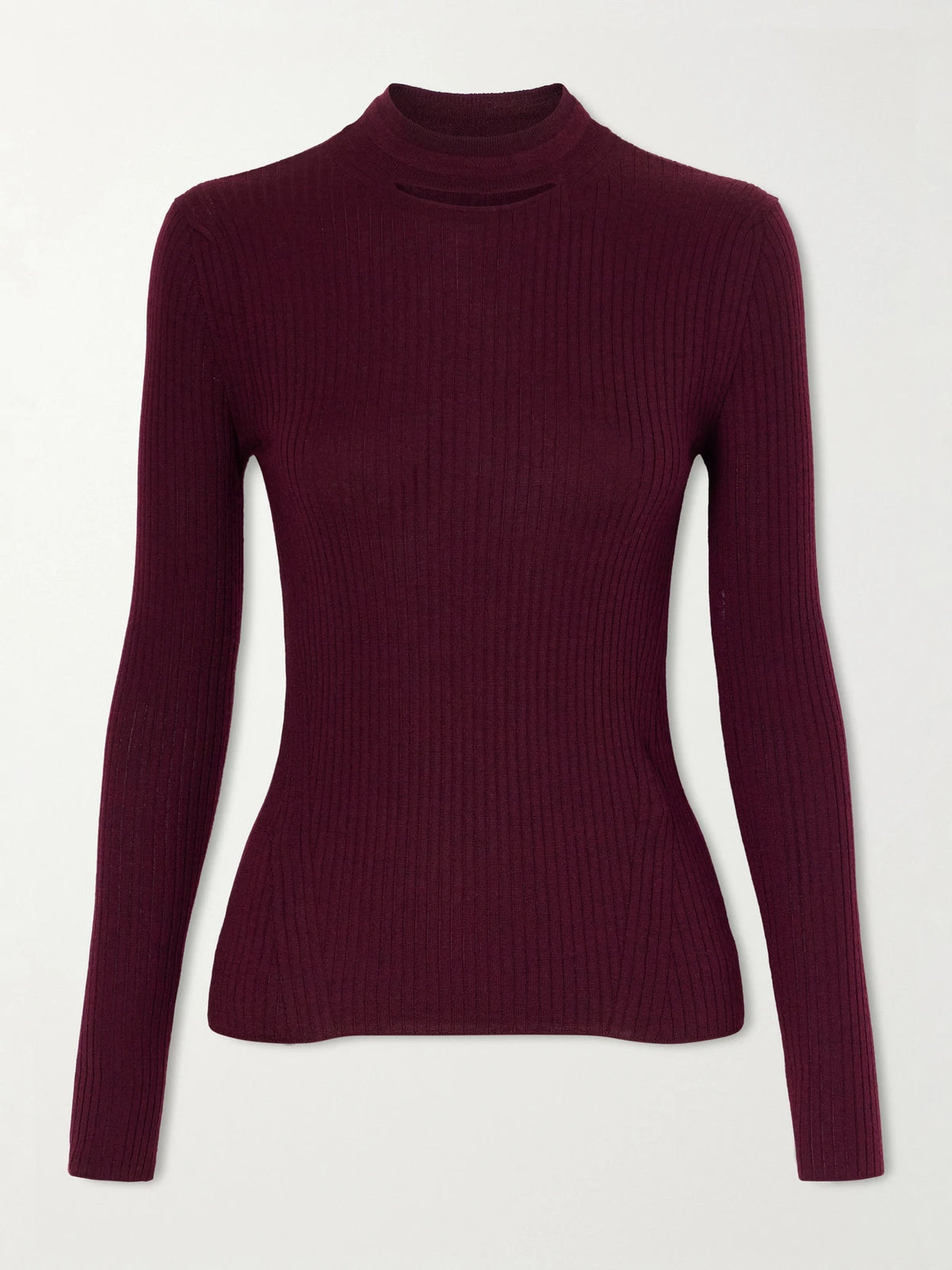 Jil Sander Ribbed Silk And Wool-blend Sweatshirt