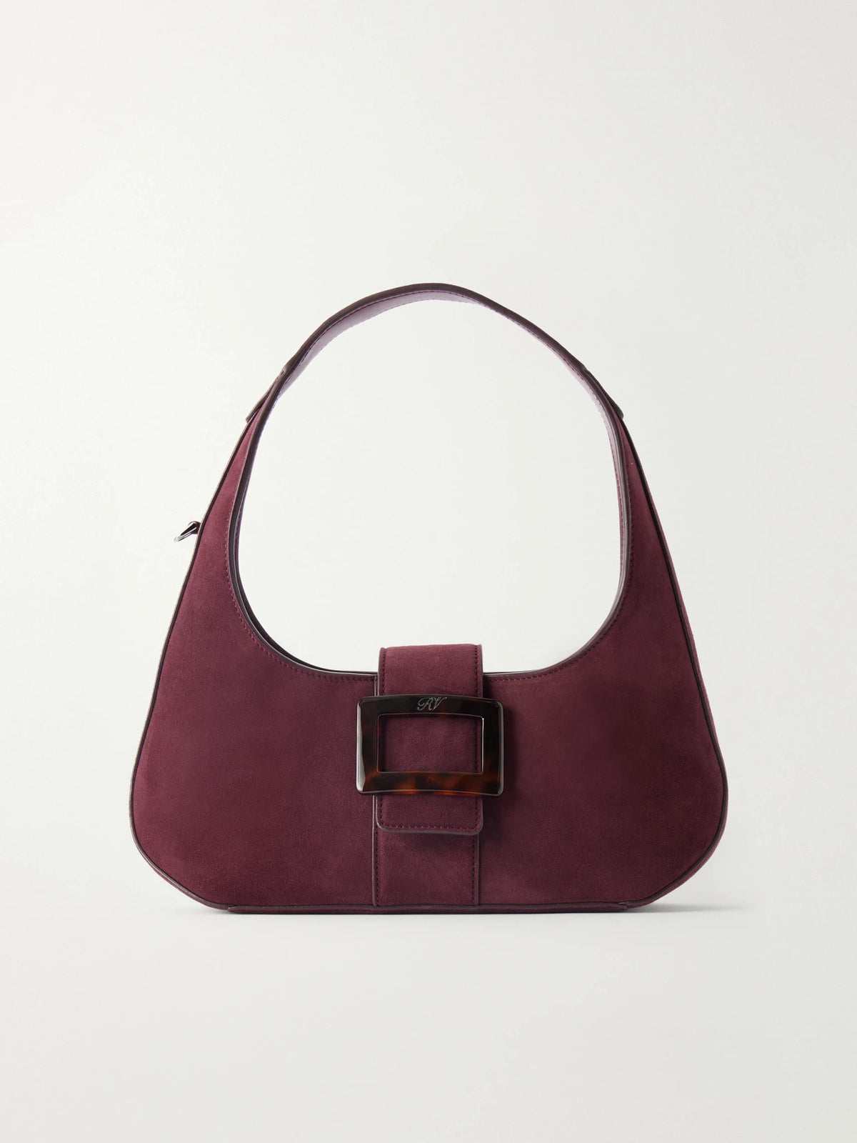 Belle Vivier Suede Shoulder Bag