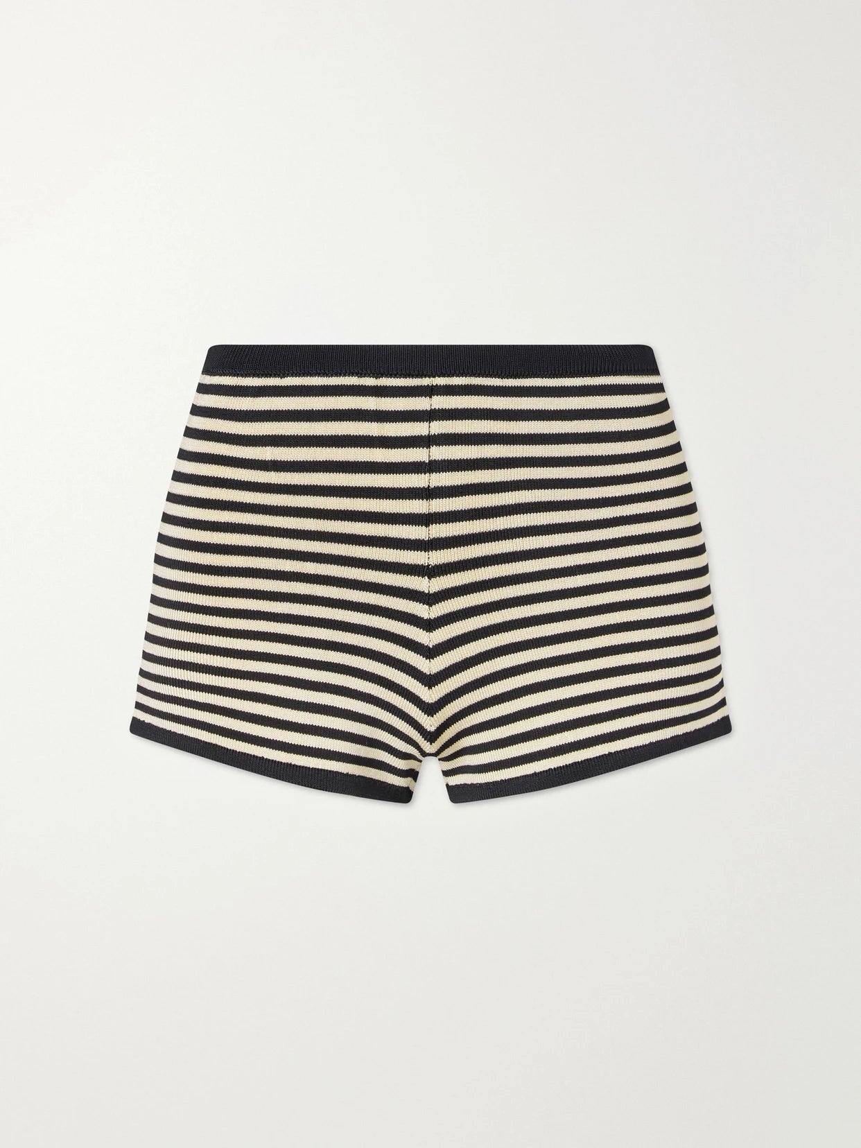 Striped Stretch-knit Shorts