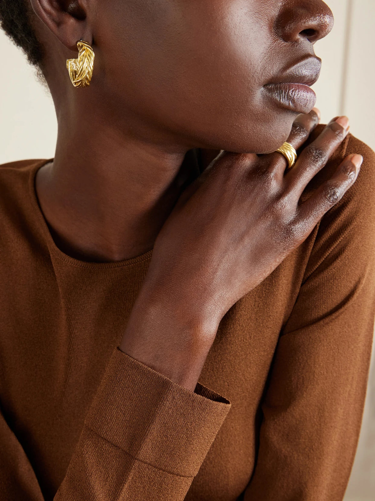 Image of Earrings. Product name - Thread Gold-plated Earrings in Multi colour by brand - YSSO