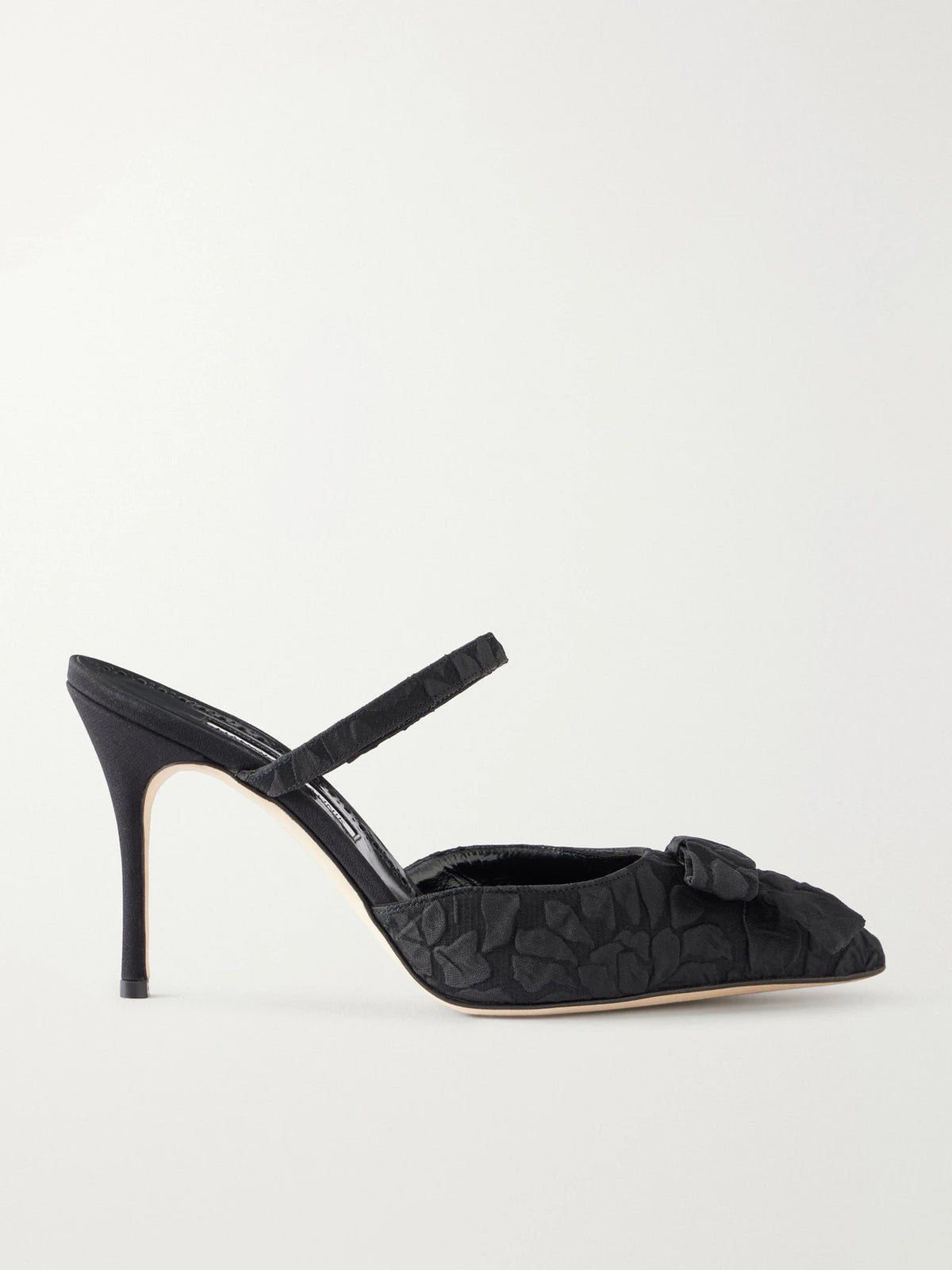 + Emilia Wickstead Lurum 90 Bow-embellished Jacquard Mules