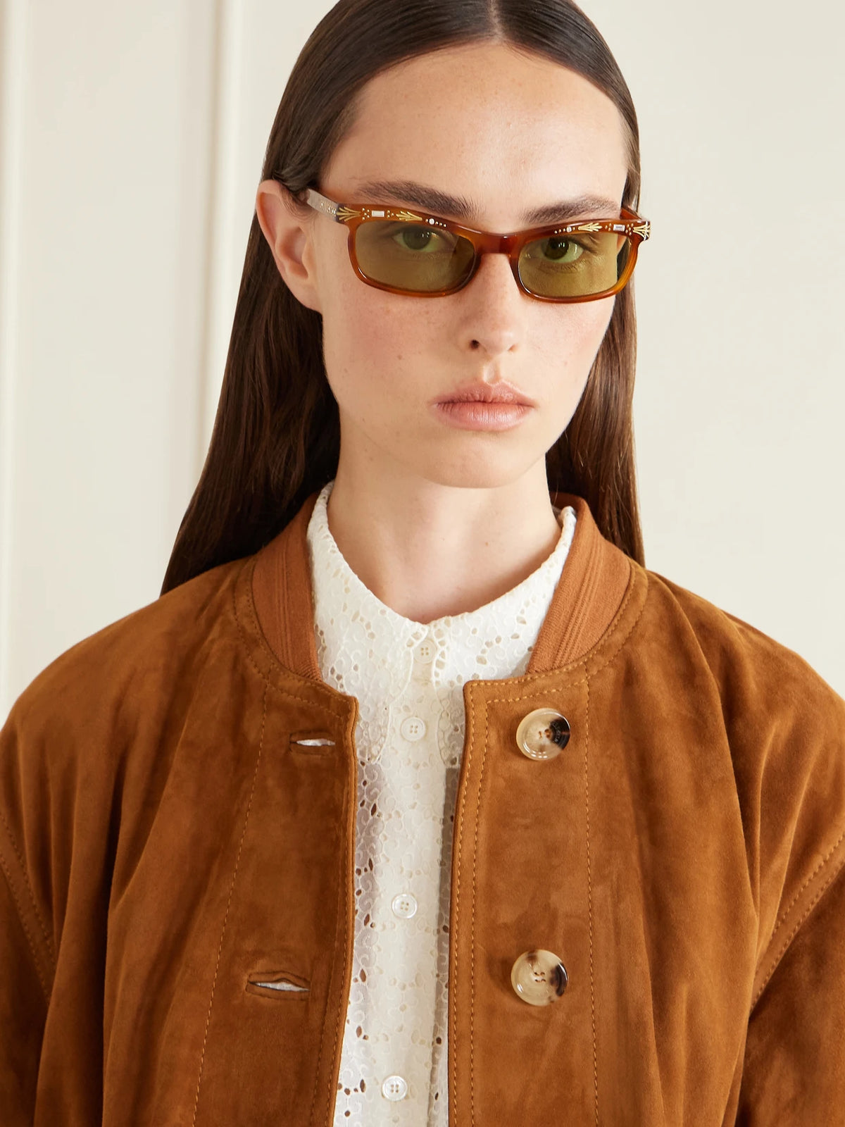 Image of Sunglasses. Product name - Crystal-embellished Square-frame Recycled Tortoiseshell Acetate Sunglasses in Multi colour by brand - Valentino Eyewear