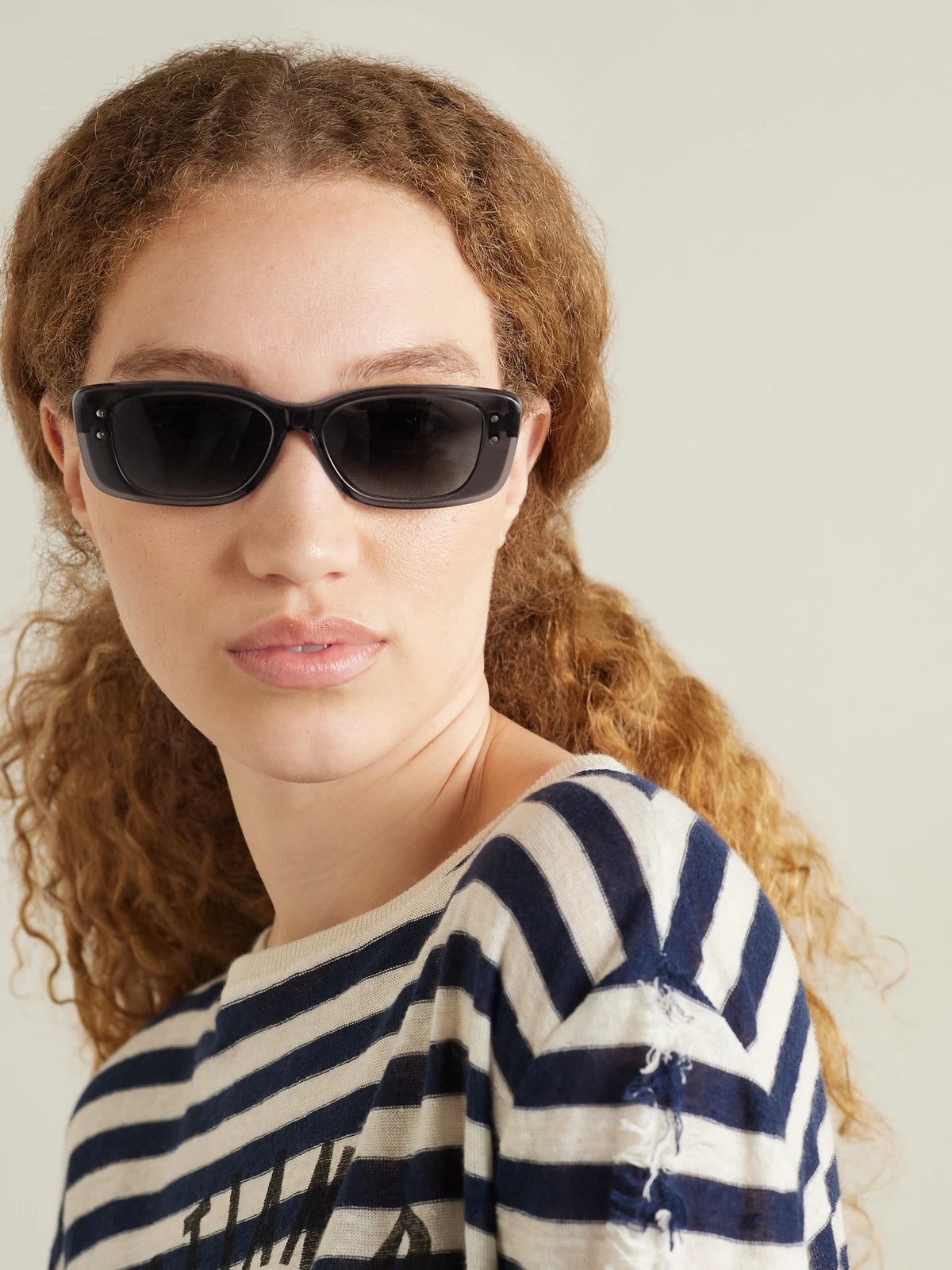 Image of Sunglasses. Product name - Diorhighlight S2i Rectangular-frame Acetate Sunglasses in Gray colour by brand - DIOR Eyewear