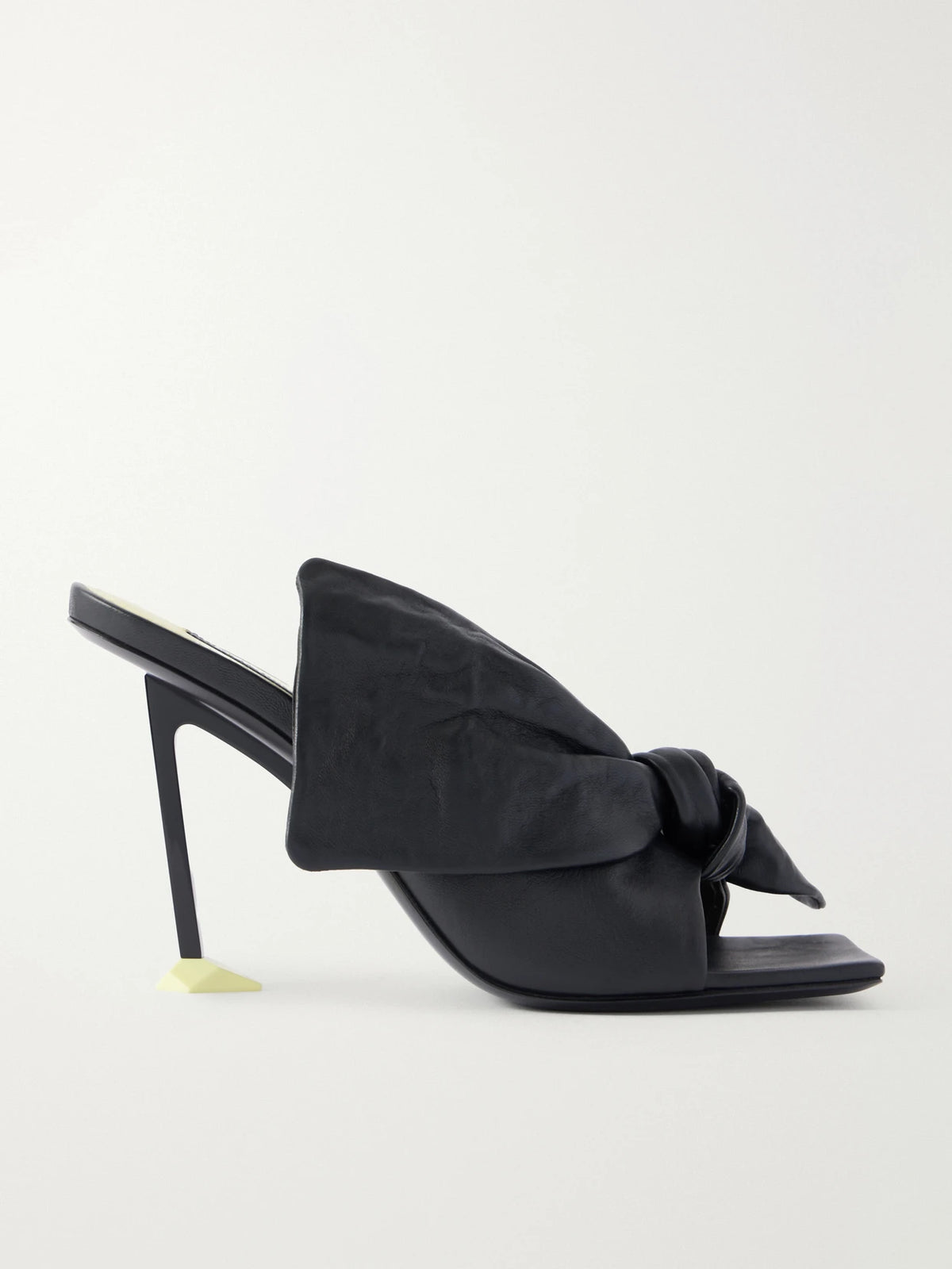 Bow-detailed Leather Sandals