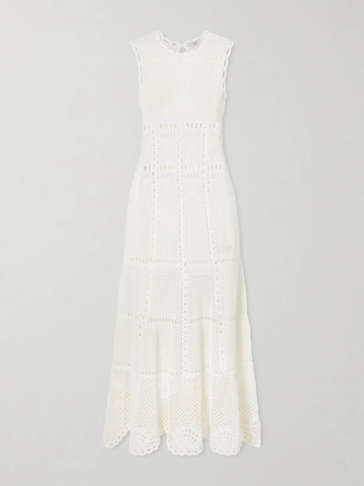 Crocheted Cotton Midi Dress
