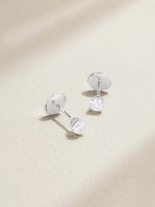 Db Classic Platinum Diamond Earrings