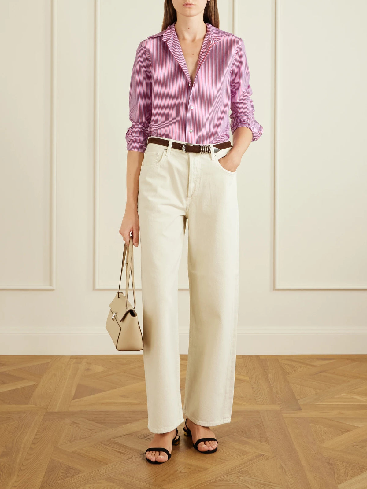Image of Sandals. Product name - So Nude Suede Slingback Sandals in Black colour by brand - Aquazzura