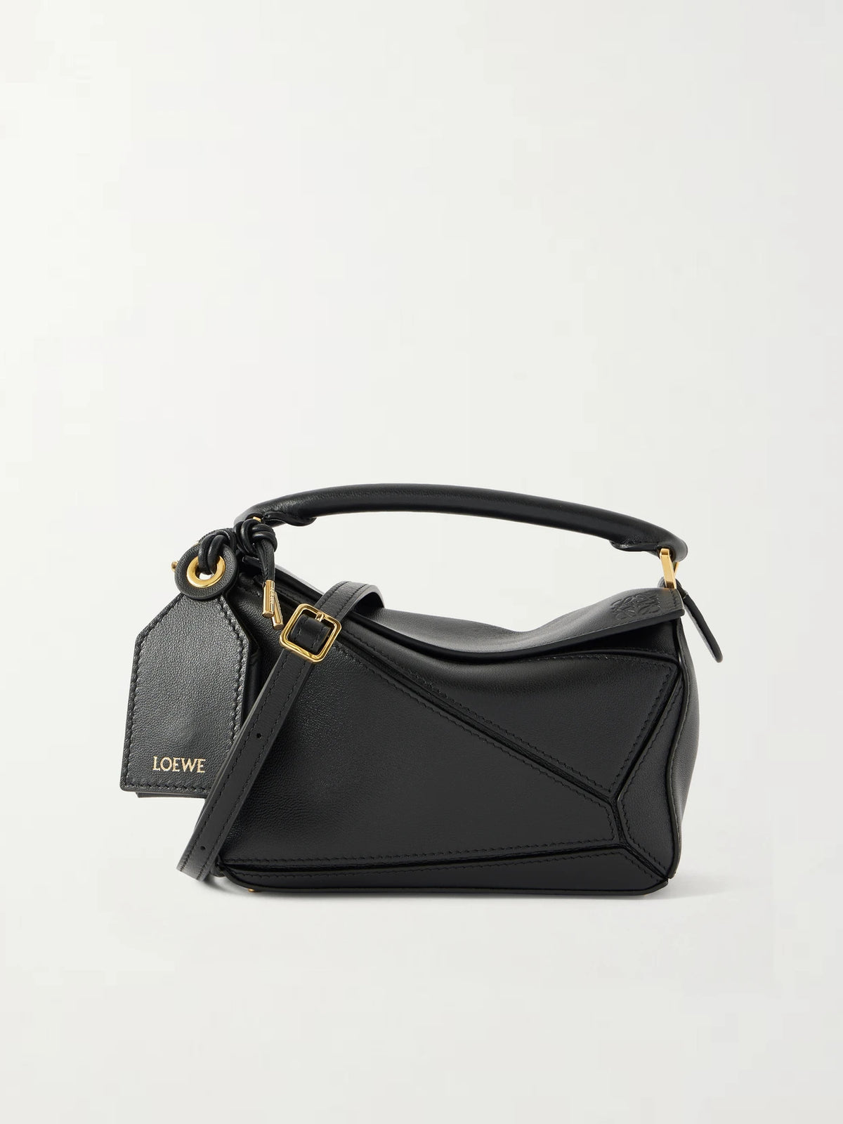 Featherlight Puzzle Mini Textured-leather Shoulder Bag