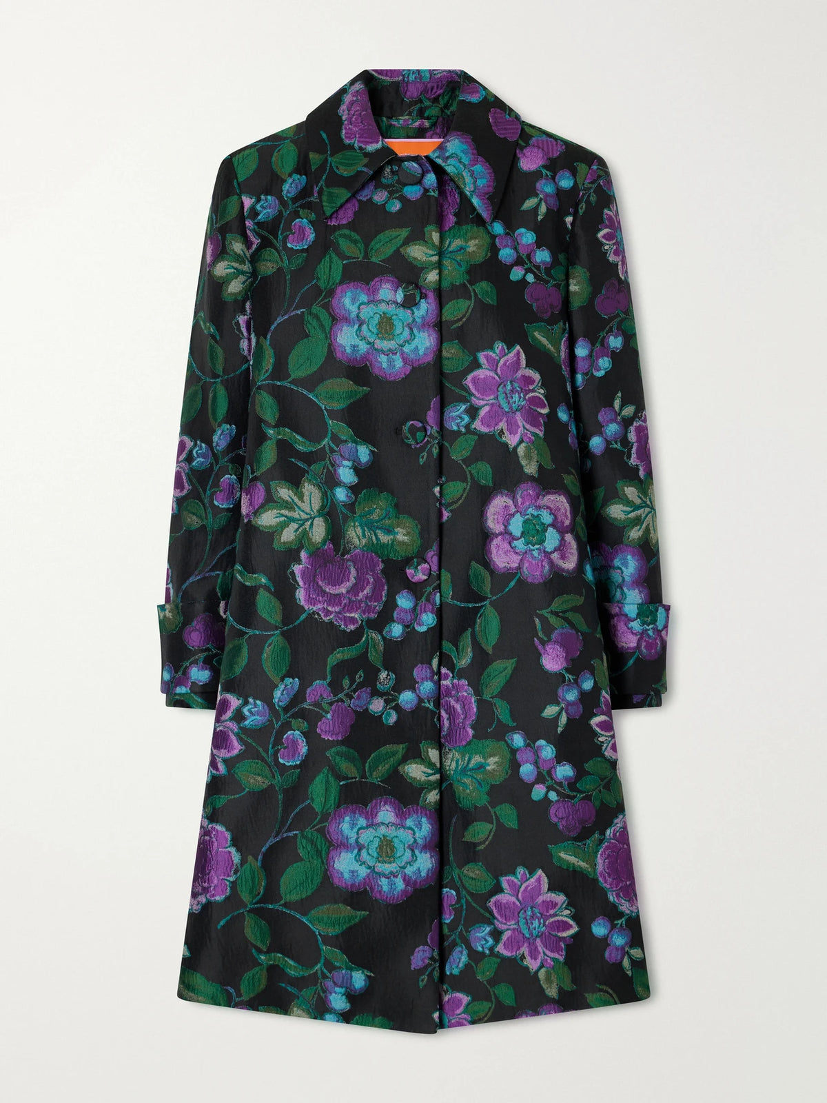 La DoubleJ Precious Floral-jacquard Coat