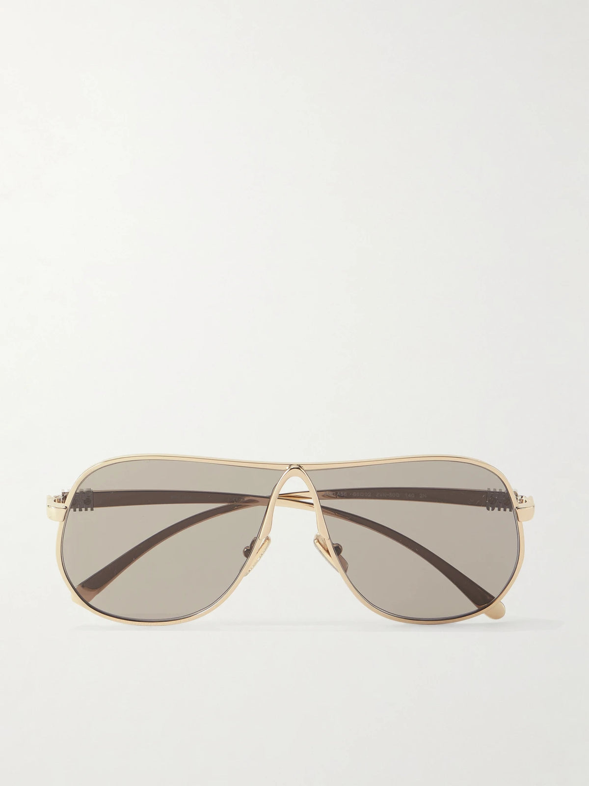 Miu Miu Eyewear Aviator-style Gold-tone Sunglasses