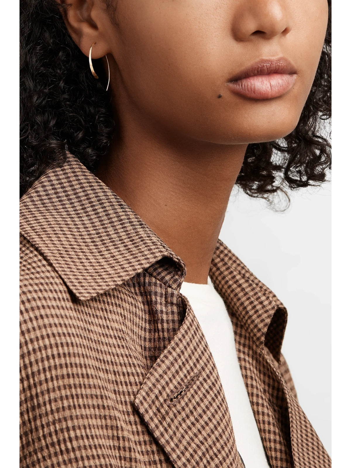 Image of Earrings. Product name - Wishbone 14-karat Gold Earrings in Multi colour by brand - Melissa Joy Manning