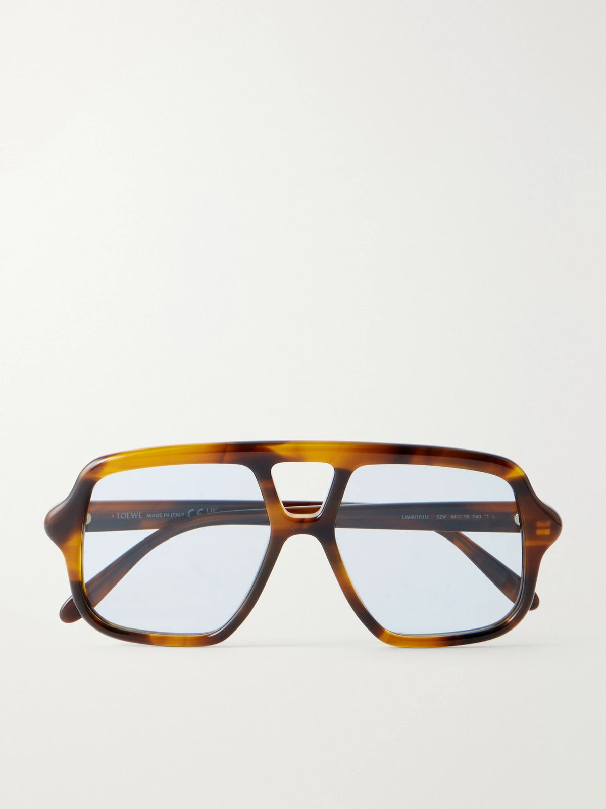 Loewe Slim Light Aviator-frame Tortoiseshell Acetate Sunglasses