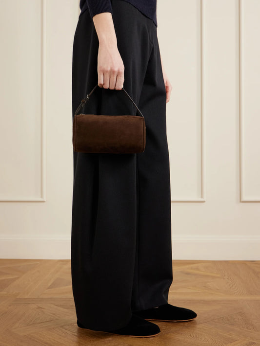 90s Small Suede Tote