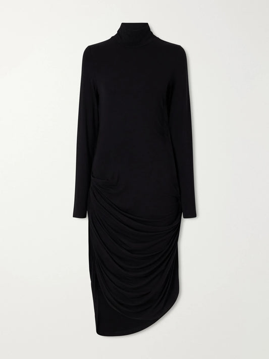 Proenza Schouler White Label Imogen Jersey Turtleneck Midi Dress