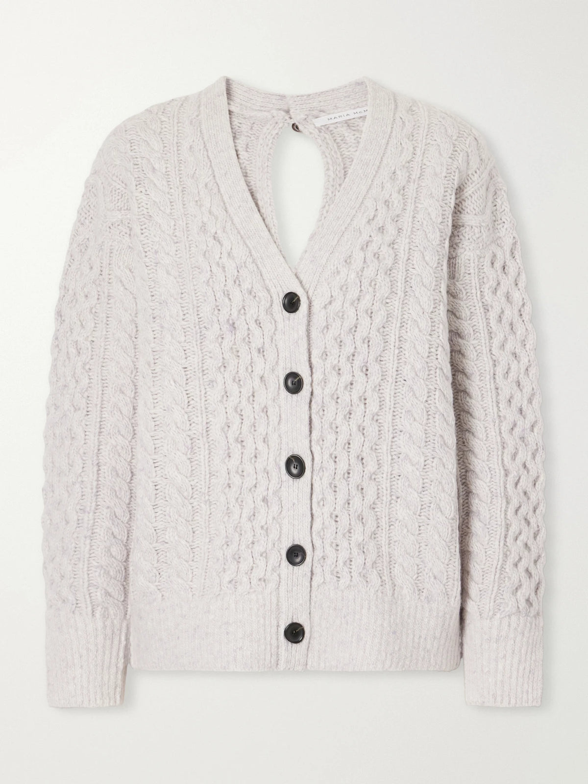 Maria McManus Cable-knit Wool And Cashmere-blend Cardigan