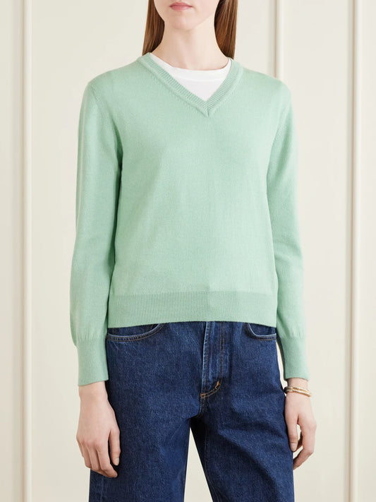 Slim Cashmere And Cotton-blend Sweater