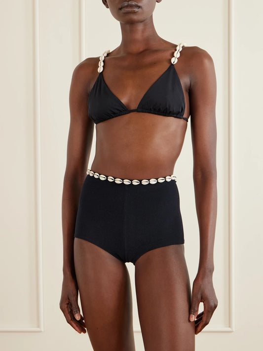 Embellished Jersey Bikini Bottoms