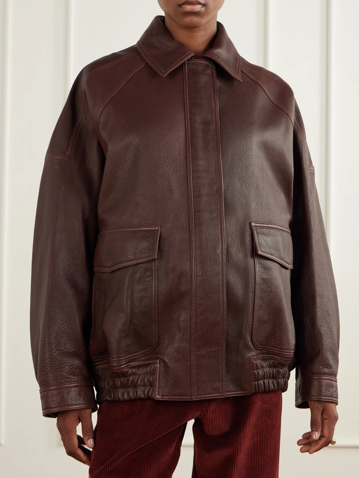 RÓHE Textured-leather Jacket