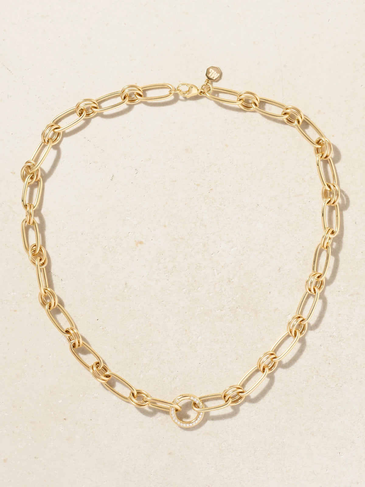 Sardinia 14-karat Gold Diamond Necklace