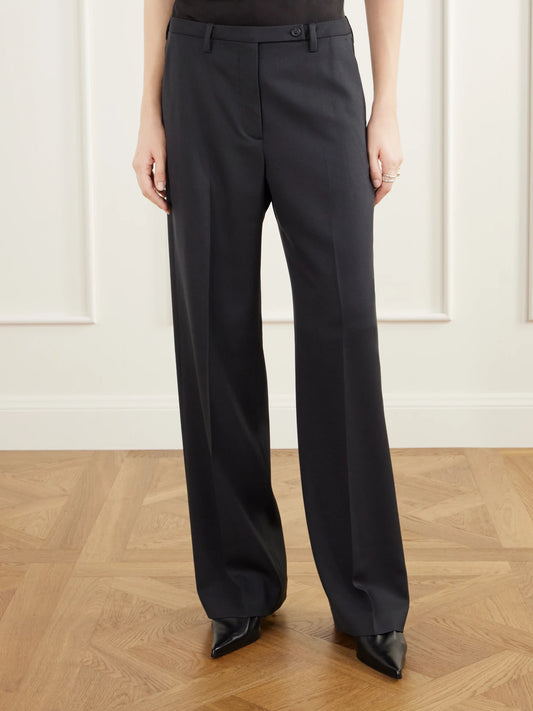 Our Legacy Slight Wool-crepe Straight-leg Pants