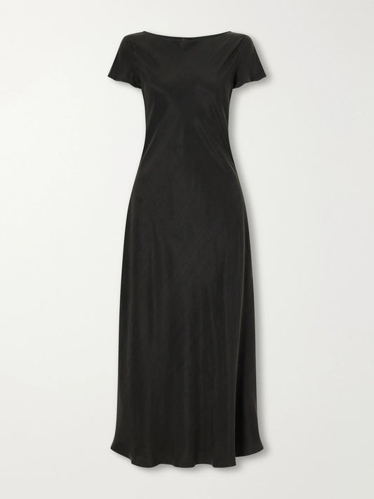 LESET Kim Tencel-blend Twill Midi Dress