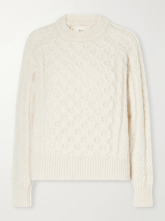 SKALL Lennox Cable-knit Wool Sweater