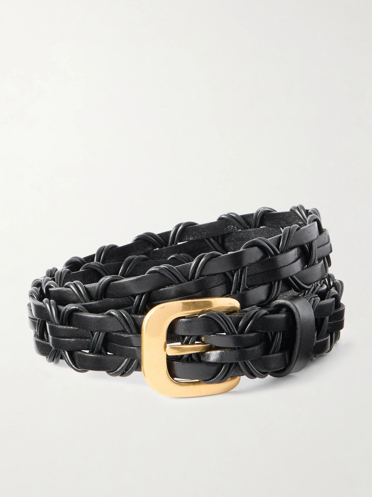 Cord Woven Leather Belt