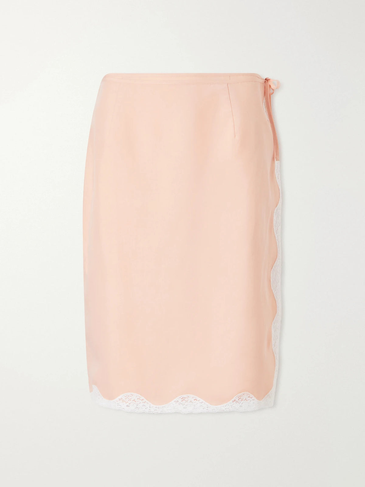 Posse Tabitha Lace-trimmed Tencel Lyocell Mini Skirt