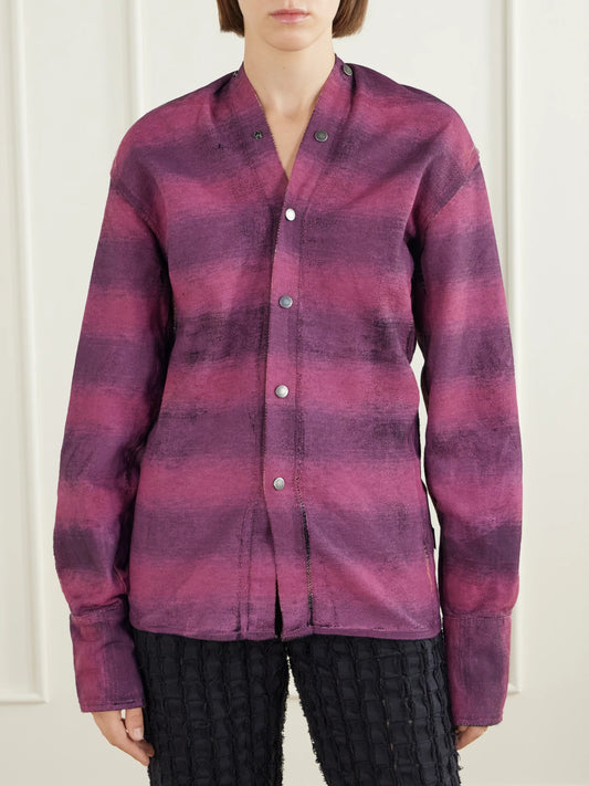 Haikure Shona Checked Cotton Shirt