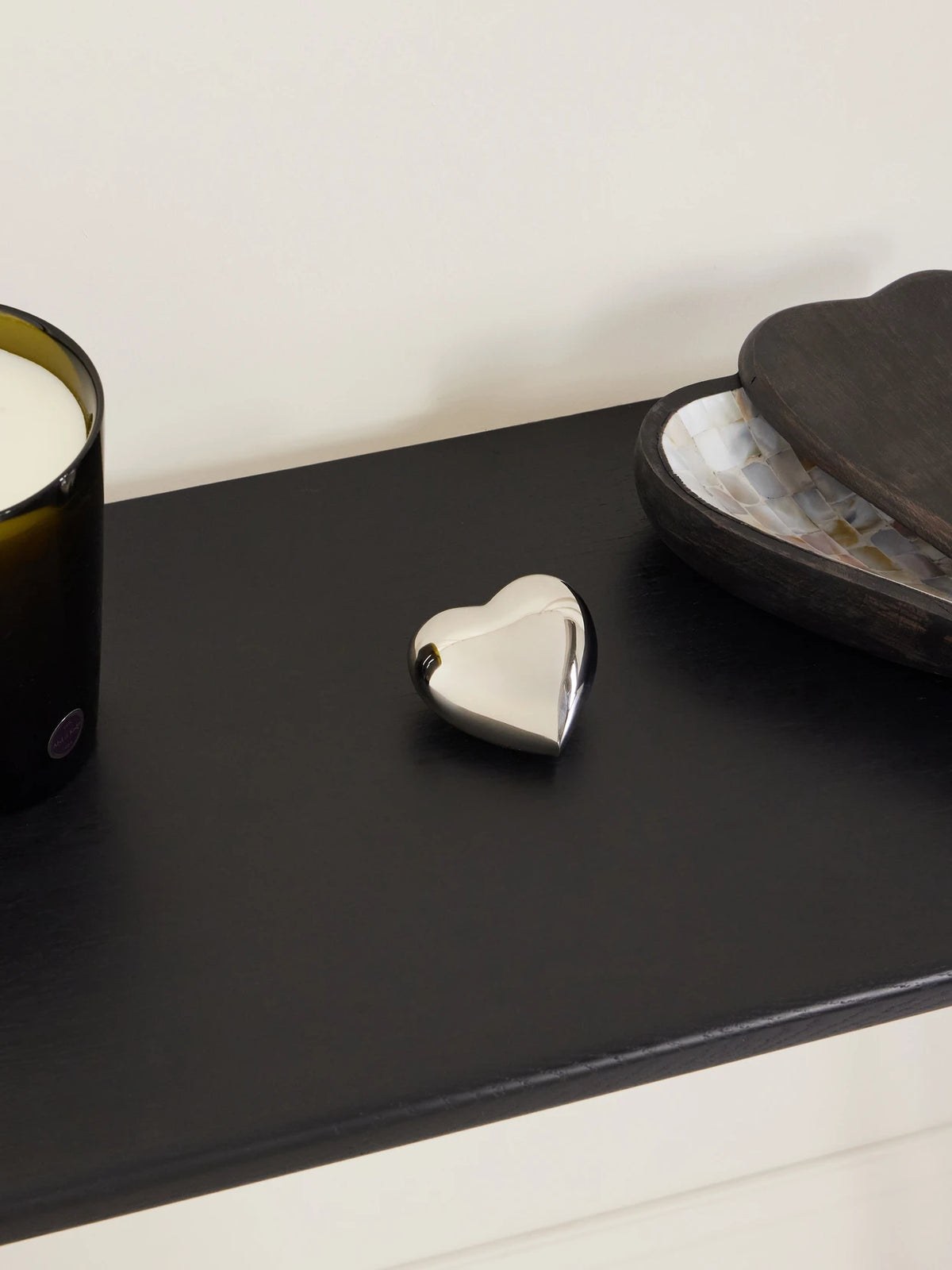 Image of Decor. Product name - Heart Silver-tone Paperweight in Multi colour by brand - Fourth Street