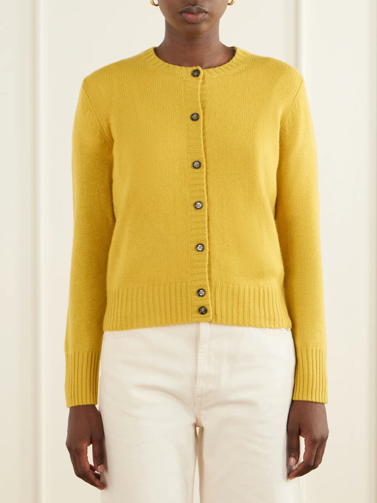 Allude Ribbed Cashmere Cardigan