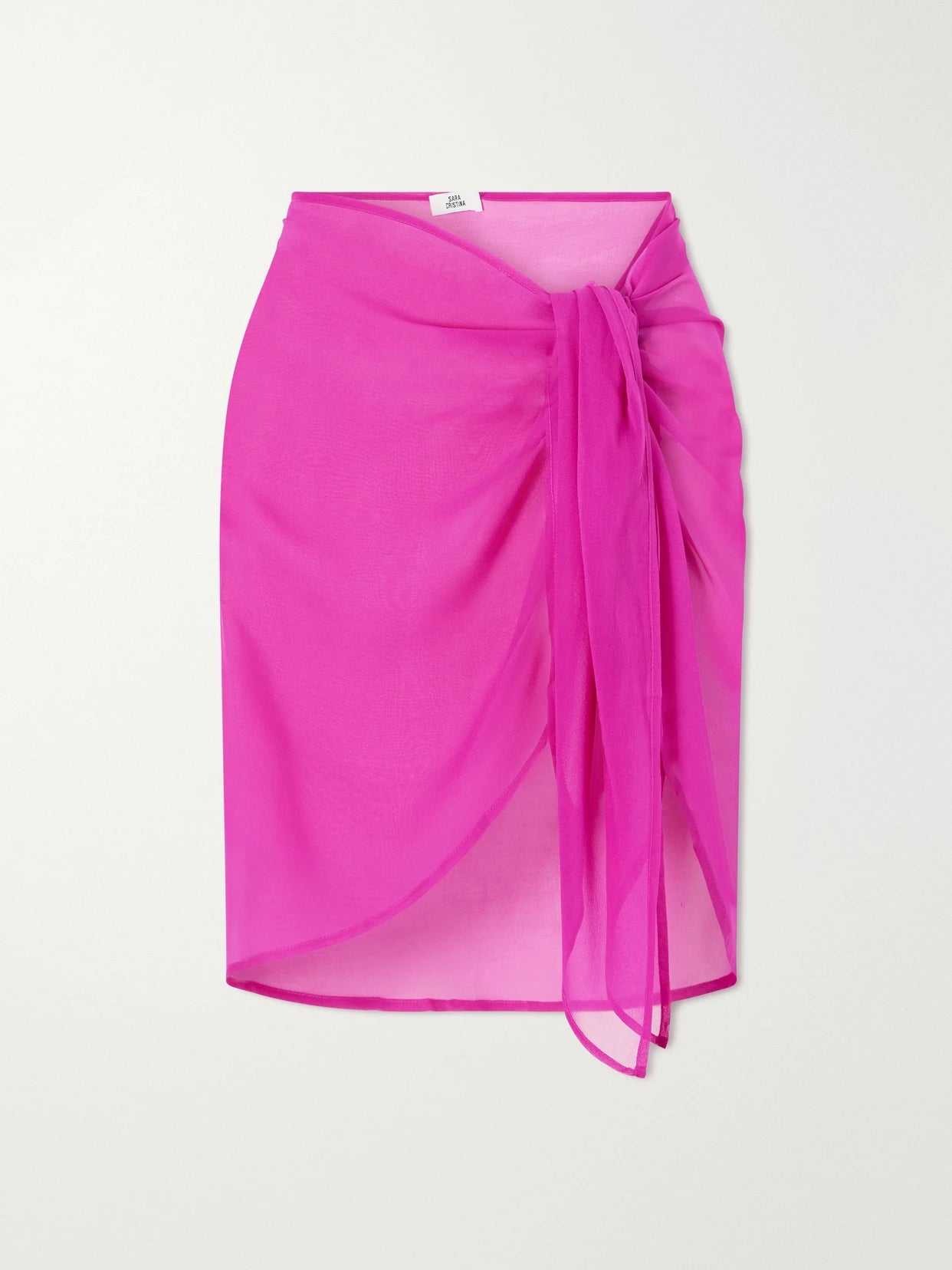 Silk-chiffon Pareo