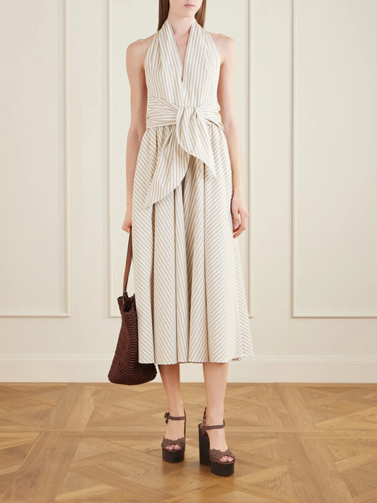 Image of Heels. Product name - Bossa Nova 130 Crocheted Raffia Platform Sandals in Chocolate colour by brand - Aquazzura